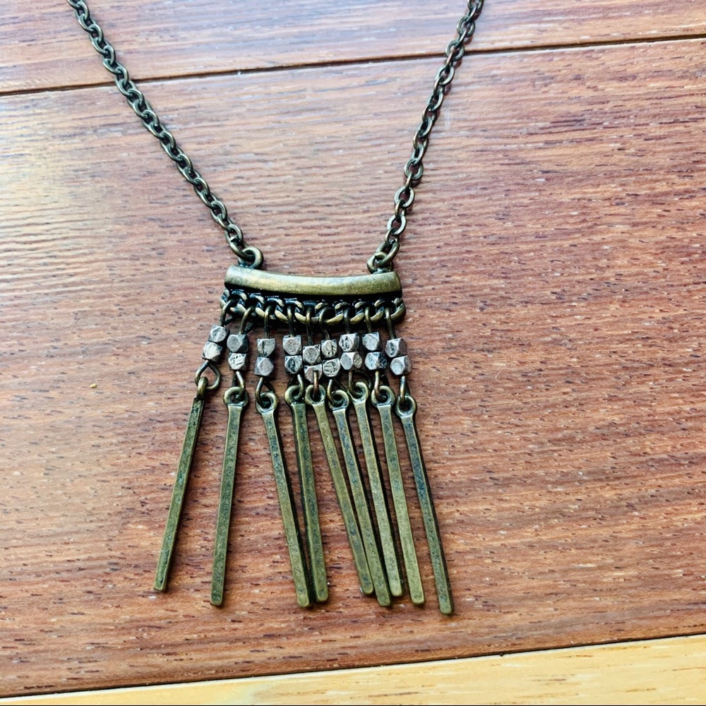 American Eagle Vintage-style Wind Chime Necklace